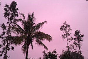 All night rain, along with some thunder and lightening, continues this morning (Friday, July 18)